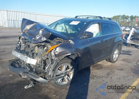 2015 Toyota Highlander Limited V6 из США, поврежденный, VIN 5TDDKRFH9FS156556